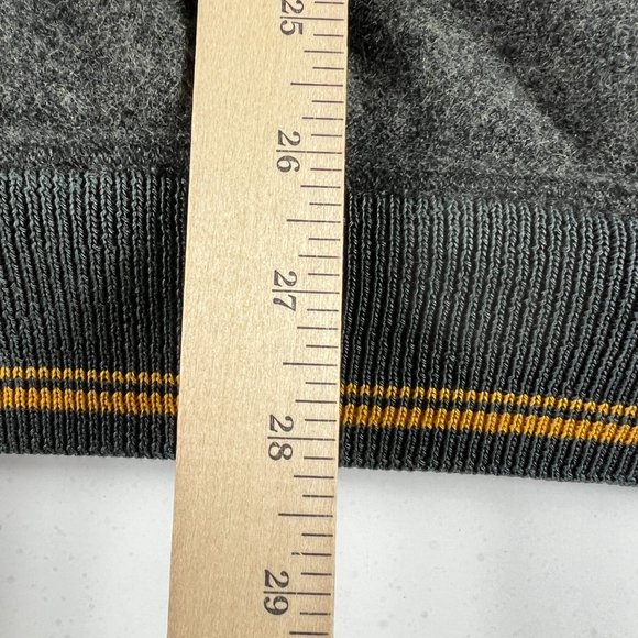 VTG Avirex Wool Jacket Extra Extra Large Grey Distressed Snap Button Bomber - Picture 13 of 16